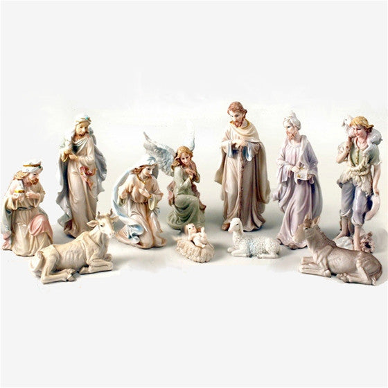 Nativity Set: 8" Pearlized