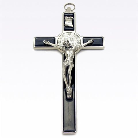 St. Benedict Crucifix: 7.5" Black