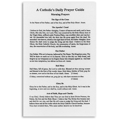 A Catholic's Daily Prayer Guide