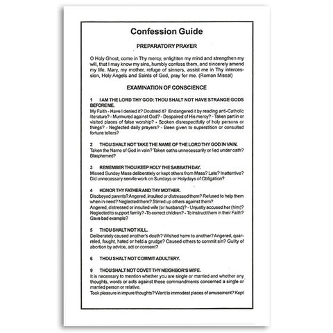 Confession Guide Card