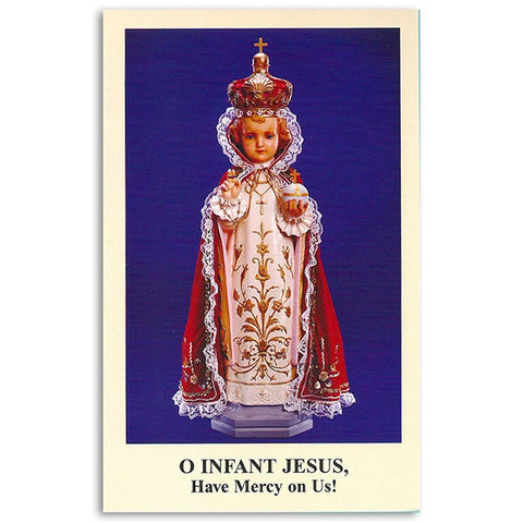 Novena to the Infant Jesus of Prague Prayercard