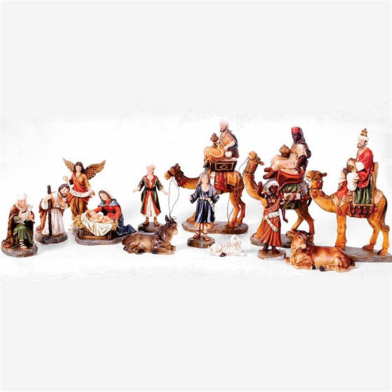 Nativity Set with Camels: 8"