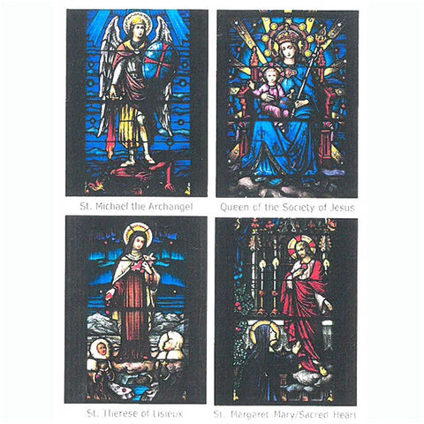 Mt. St. Michael: Stained Glass Windows Note Cards - Package of 8