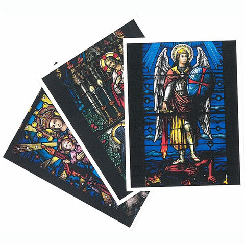 Mt. St. Michael: Stained Glass Windows Note Cards - Package of 8