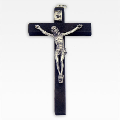 Wood Crucifix: 4" Black