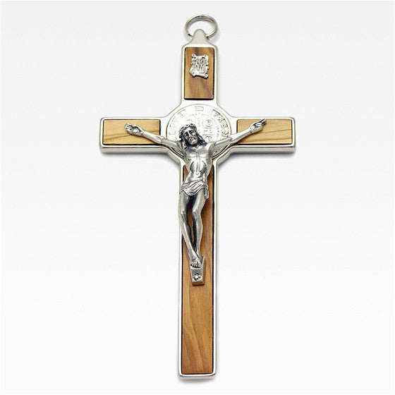 St. Benedict Crucifix: 8" Olive