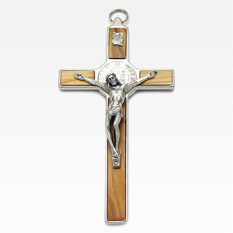 St. Benedict Crucifix: 8" Olive