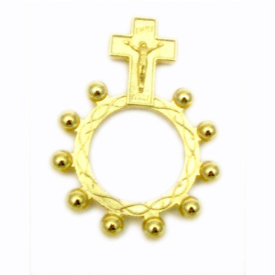 Nardelli gold rosary ring