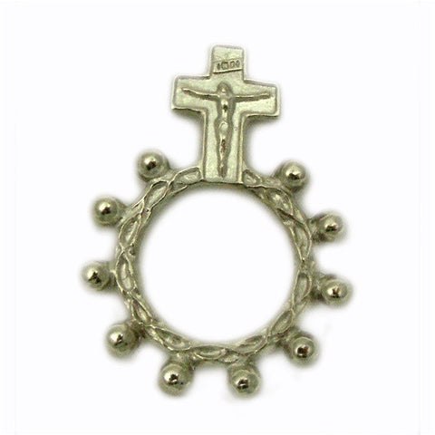 Rosary Ring - Nickel Finish