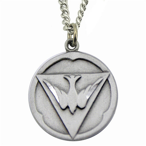 Holy Ghost Sterling Silver Medal with Chain