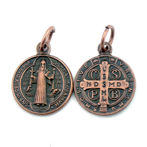Small Brass St. Benedict Medal