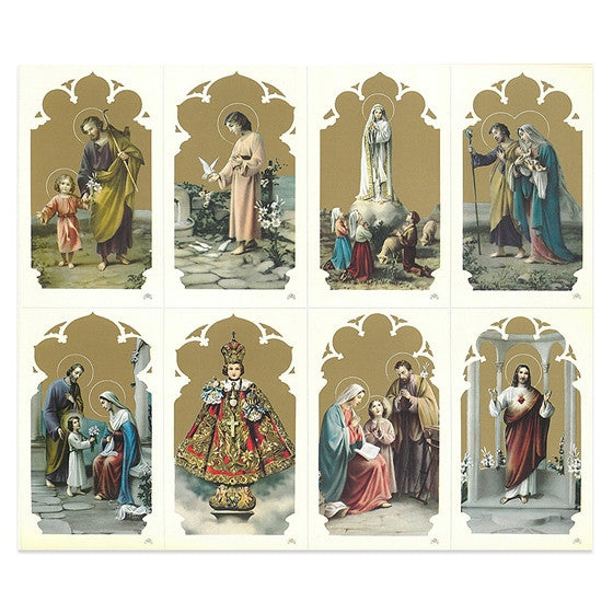 Oro Assorted Holy Card Sheet