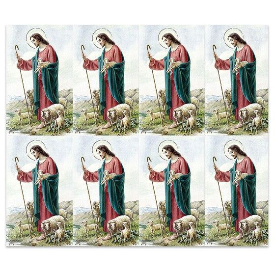 Good Shepherd Holy Card Sheet