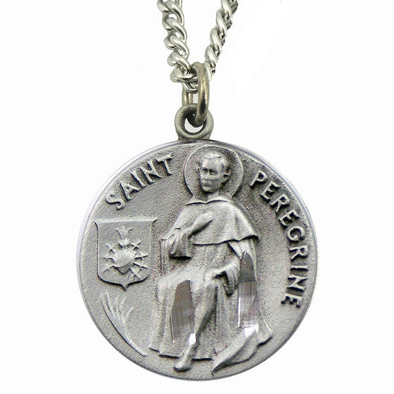 St. Peregrine Pewter Medal