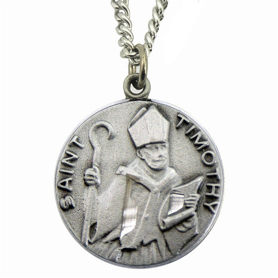 St. Timothy Medal with Chain
