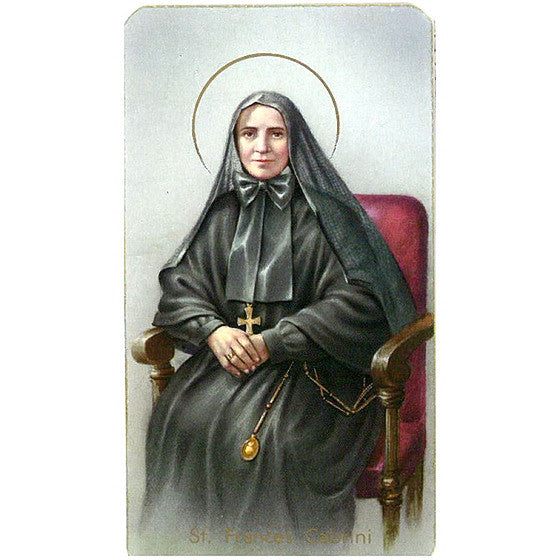 St. Frances Cabrini Holy Card