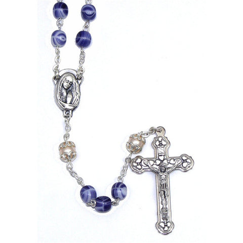 Swirl Rosary: Blue