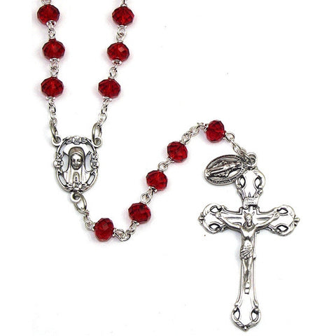 Fatima Collection Rosary: Ruby