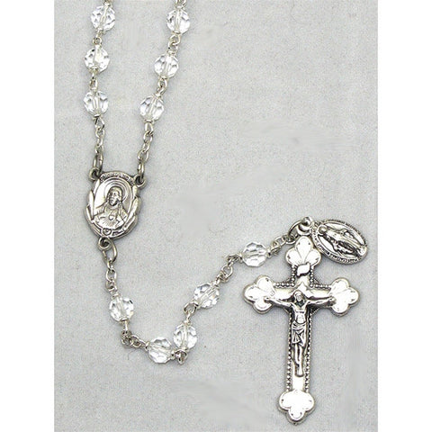 Vienna Collection Rosary: Crystal 6mm