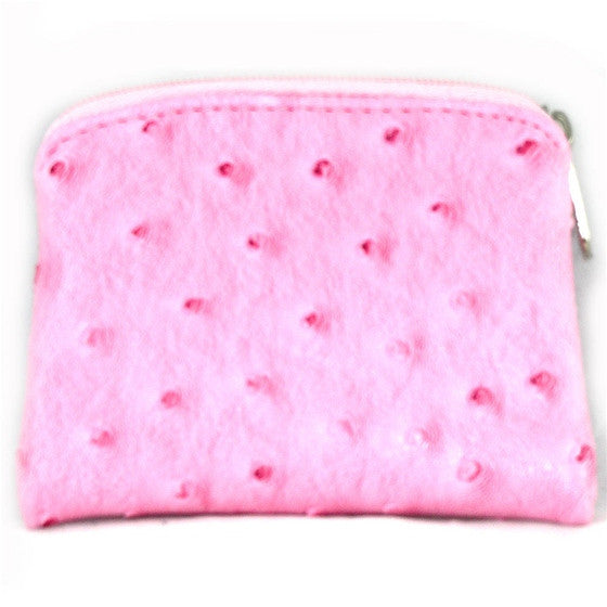 Ostrich Skin Rosary Case: Pink – Mary Immaculate Queen Center
