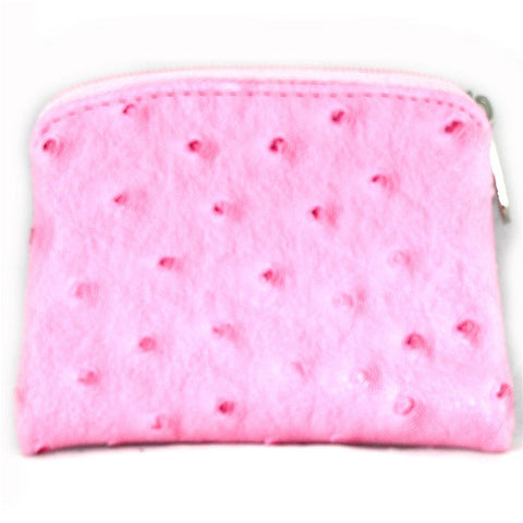 Ostrich Skin Rosary Case: Pink