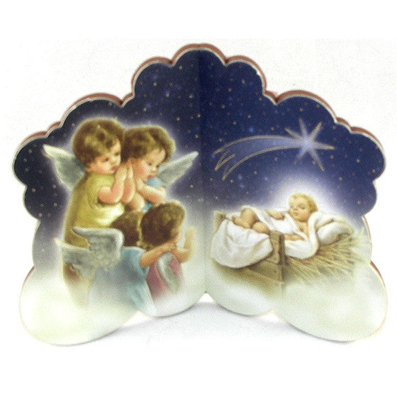 Angels Nativity Bi-Fold Plaque
