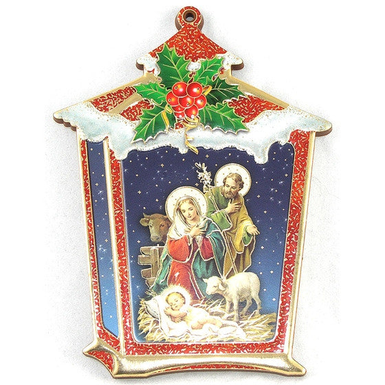 Nativity Lantern Plaque