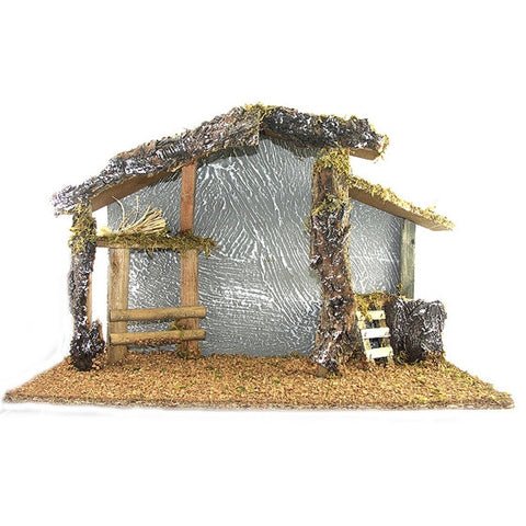 Wood Stable for 6.5" Nativity