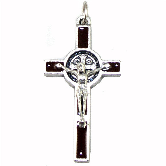 St. Benedict Crucifix: 1½" Brown