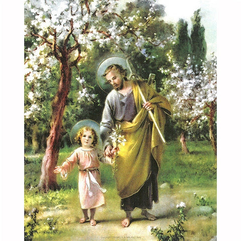 8x10 St. Joseph with Jesus