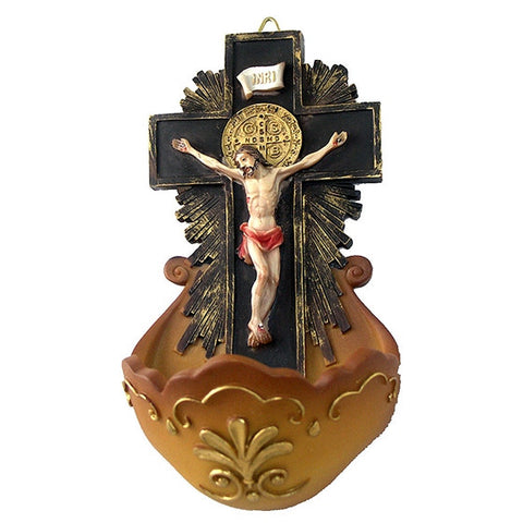 St. Benedict Medal Holy Water Font
