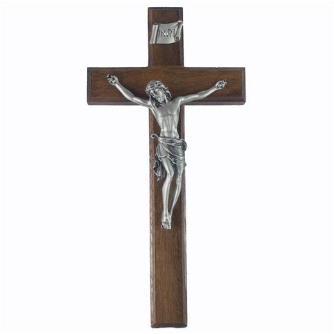 10" Walnut Crucifix
