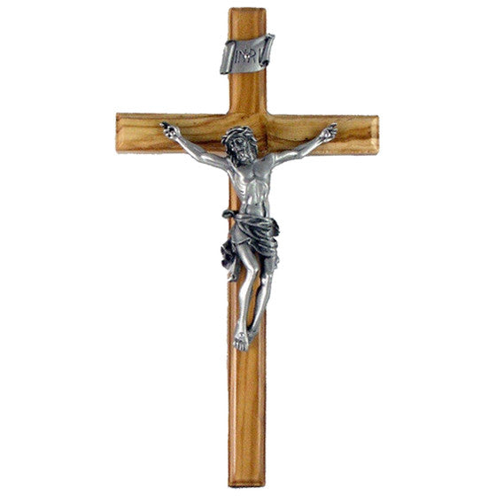 10" Olive Wood Crucifix