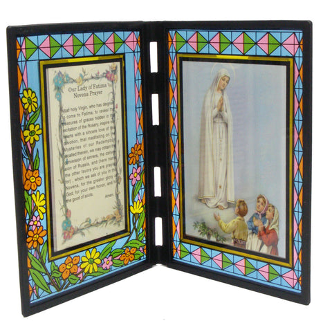 Stained Glass Plaque: Our Lady of Fatima