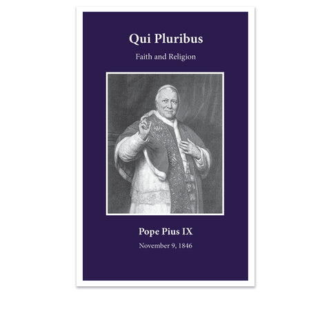 Qui Pluribus: On Faith and Religion