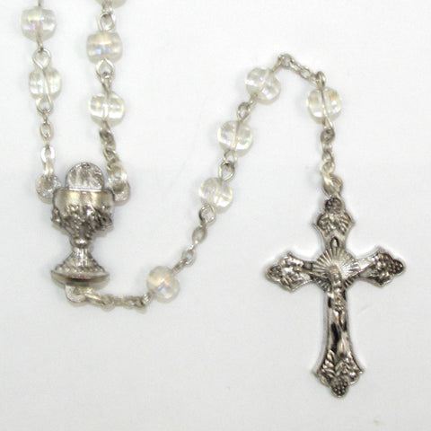 Crystal Aurora Borealis Communion Rosary