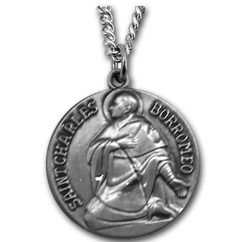 St. Charles Borromeo Sterling Medal