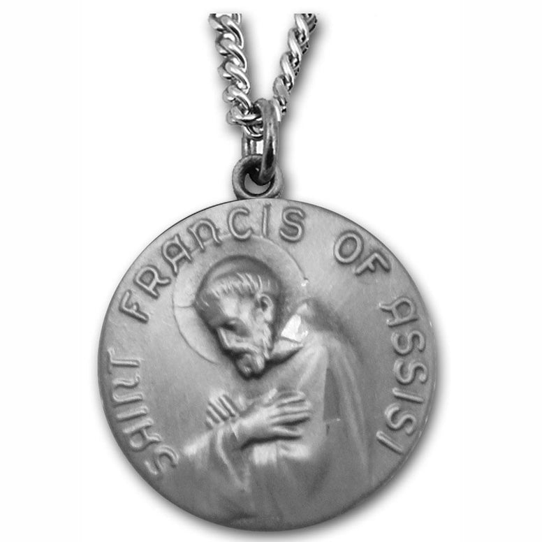 St. Francis of Assisi Sterling Medal
