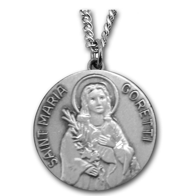 St. Maria Goretti Sterling Medal