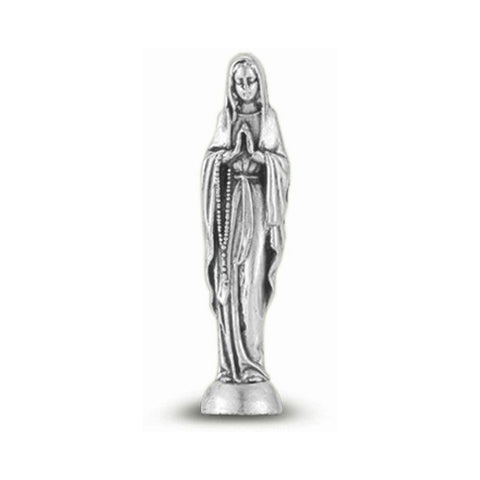 Our Lady of Lourdes Pocket Statue: 1¾"
