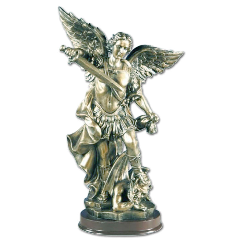 St. Michael: Antique Gold: 10"