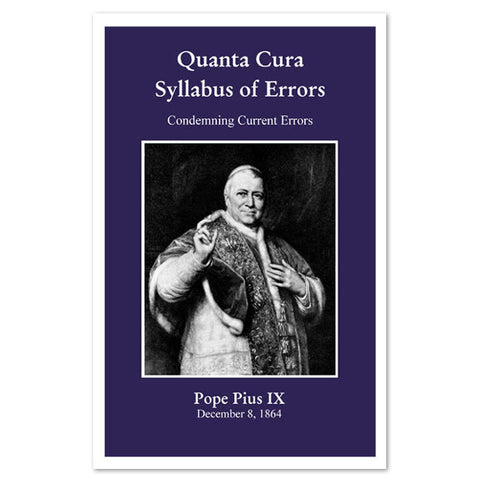 Quanta Cura and The Syllabus of Errors
