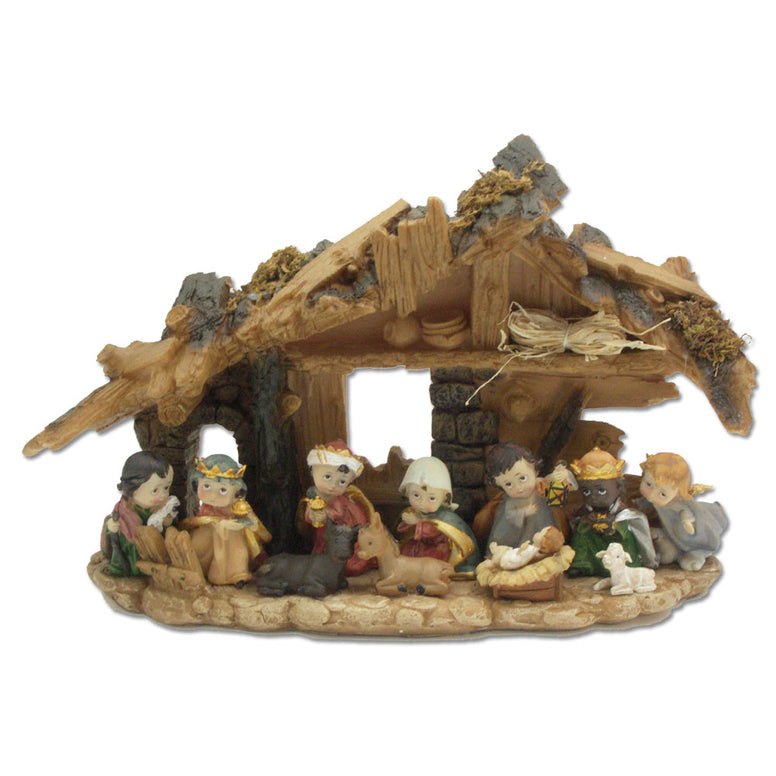 Children's Stable Nativity Set