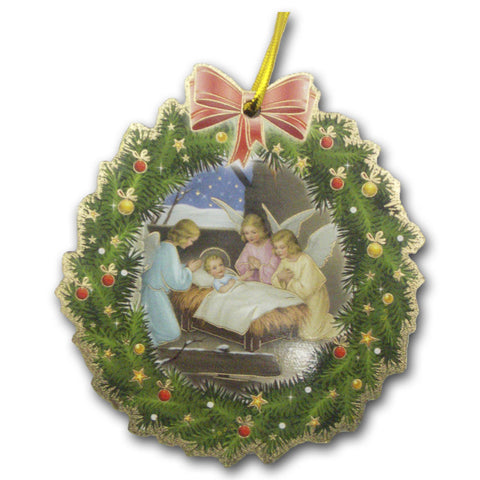 Three Angels Wreath Ornament