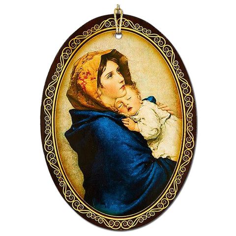 Madonna of the Streets Ornament: Wood