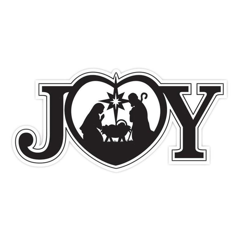 Joy Nativity Auto Magnet