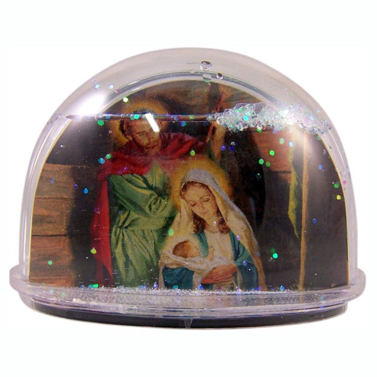 Nativity Glitter Water Dome