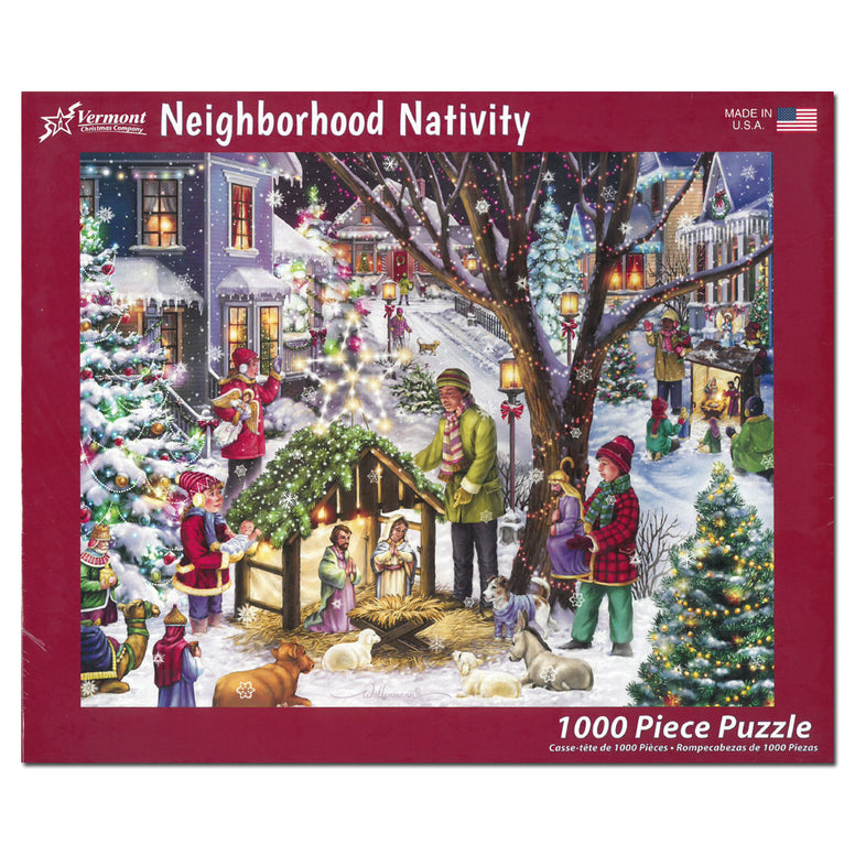 Neighborhood Nativity Puzzle: 1000 pieces