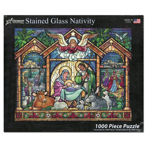 Stained Glass Nativity Puzzle