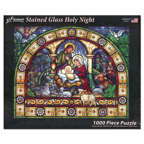 Stained Glass Holy Night Puzzle: 1000 pieces